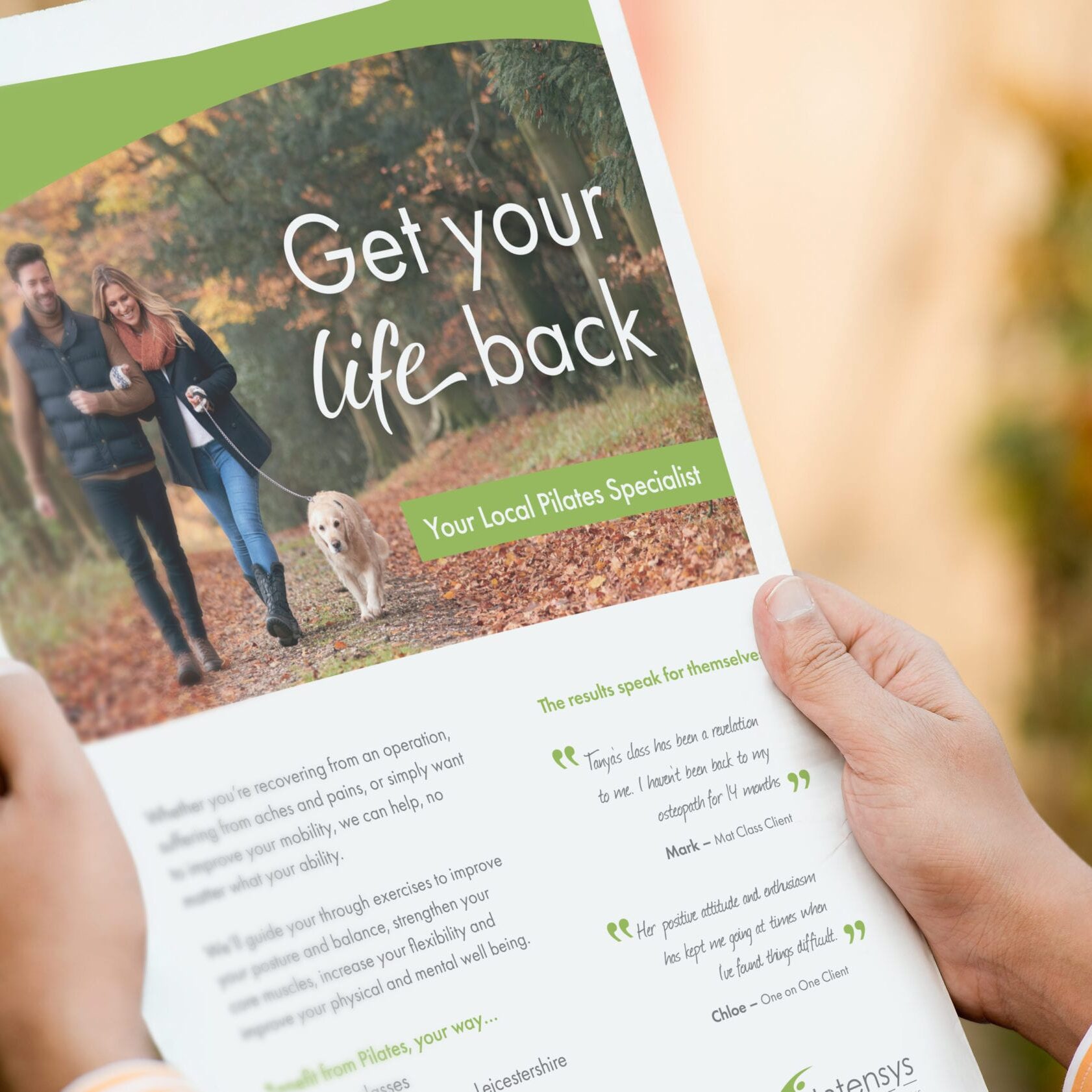 Design of an advert for Intensys Life